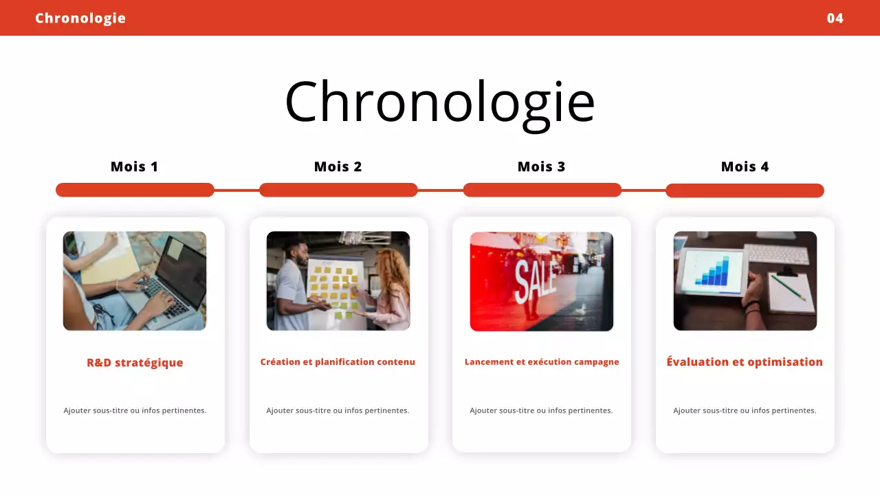 plan de marketing moderne rouge