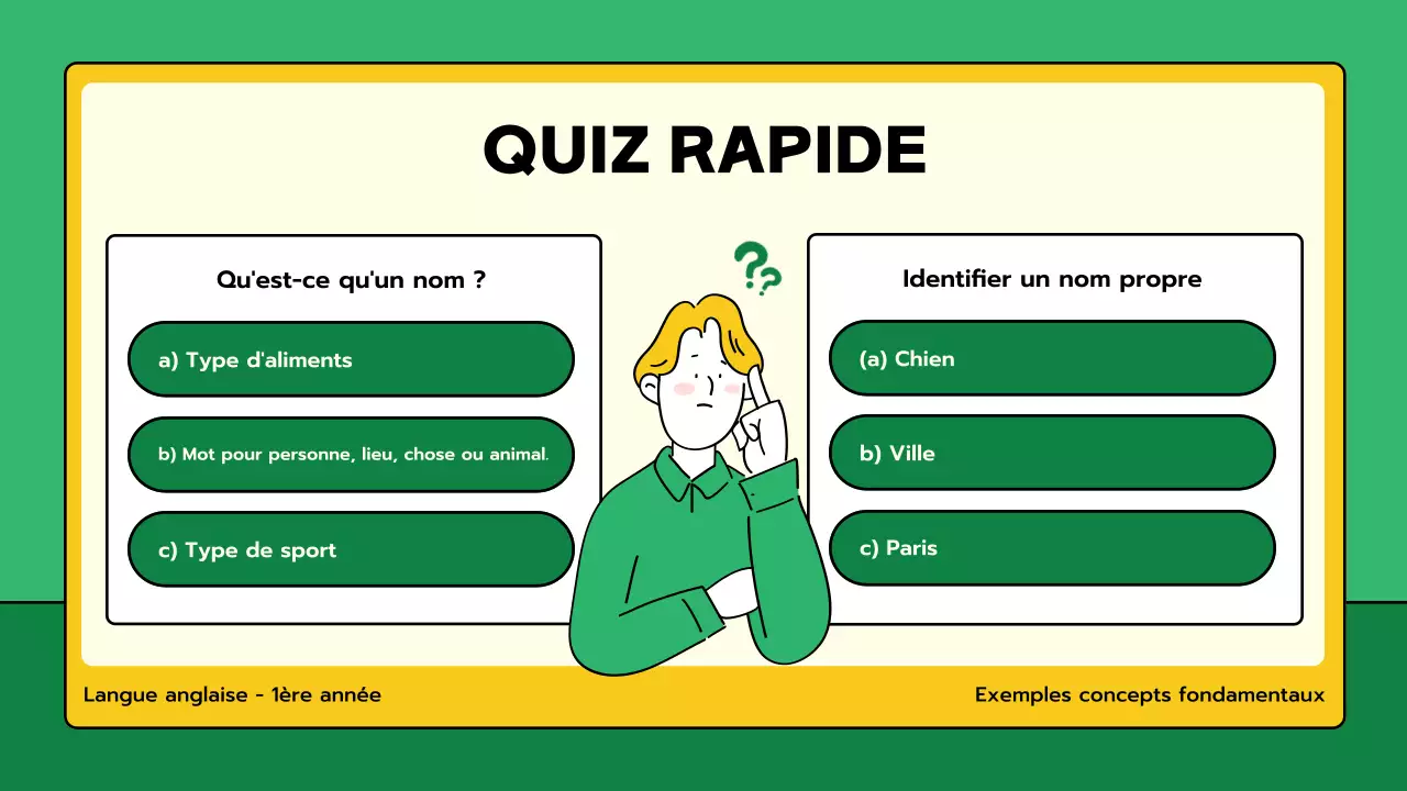 classe verte de grammaire minimale