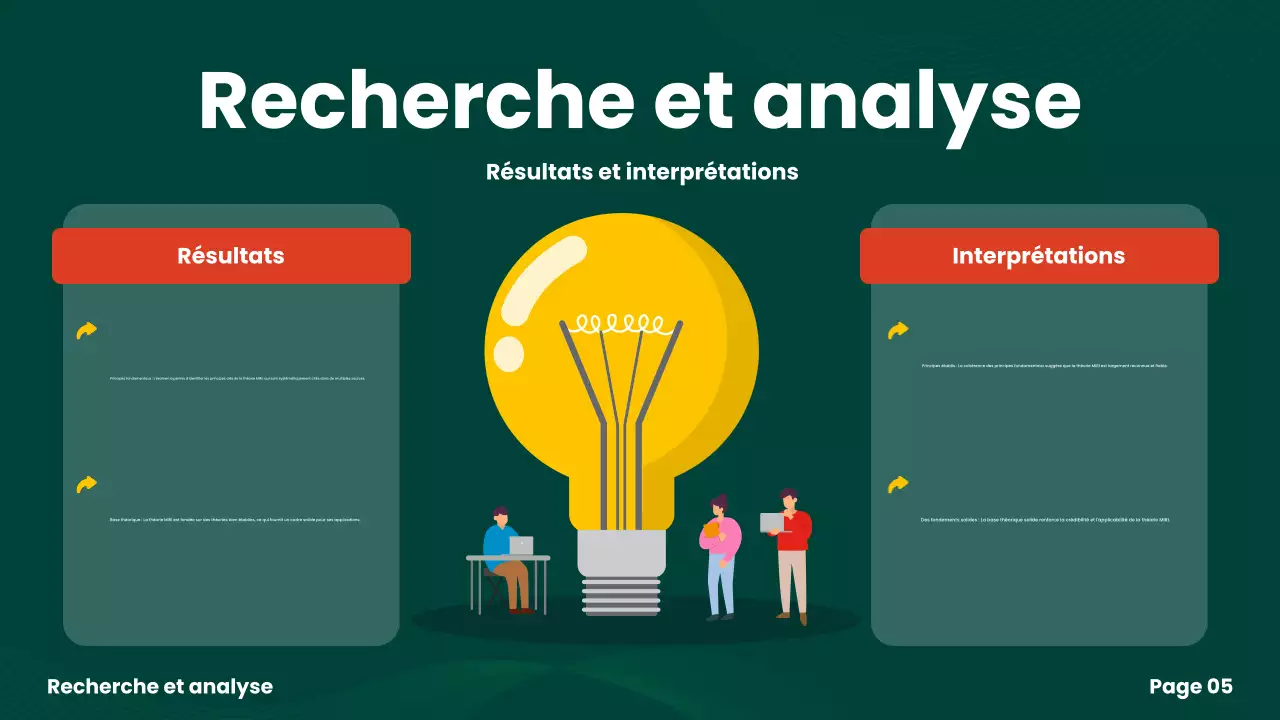 présentation d'un projet de groupe moderne et écologique