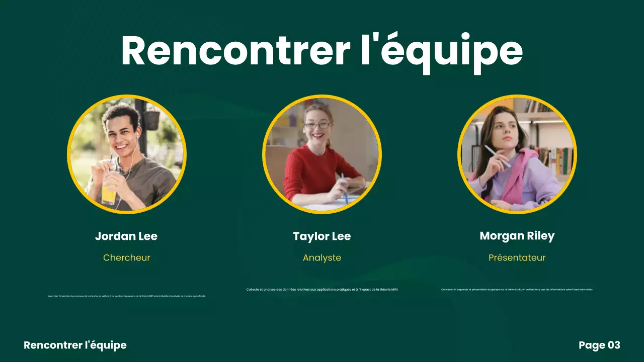 présentation d'un projet de groupe moderne et écologique