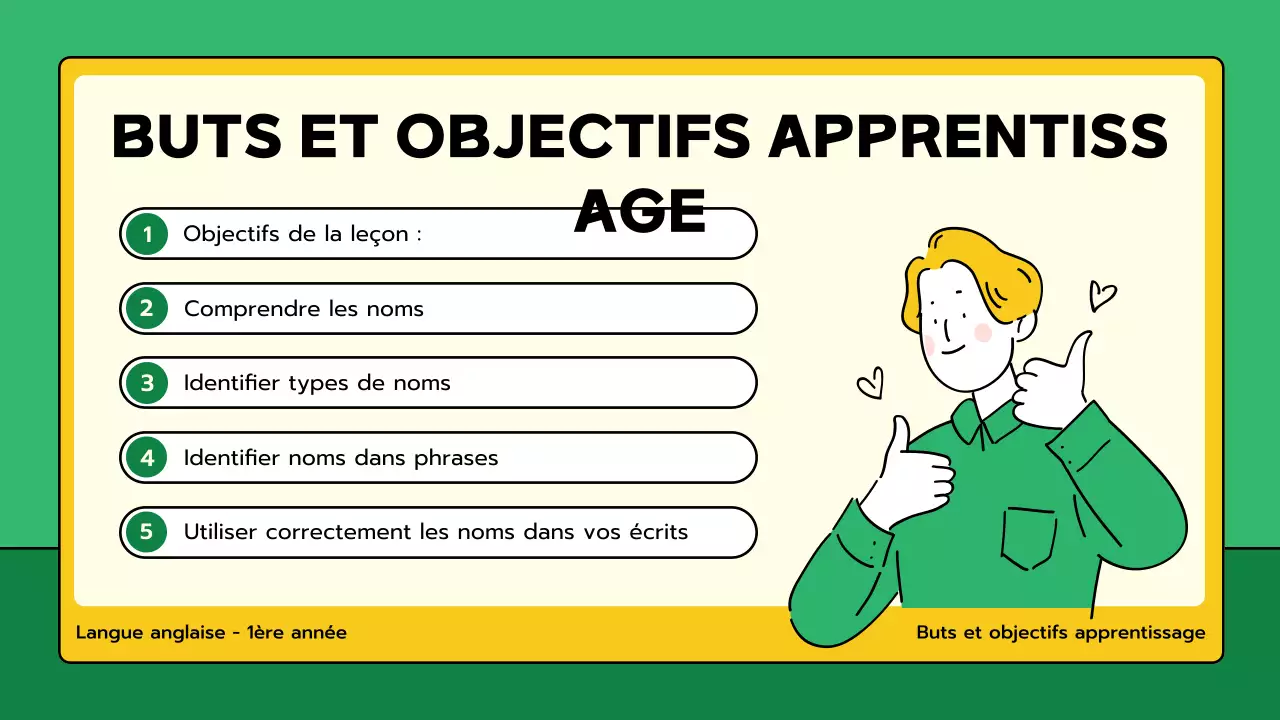 classe verte de grammaire minimale