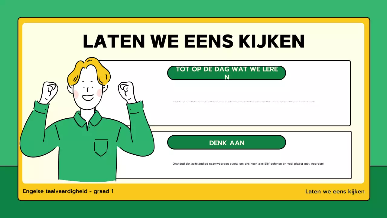 groene minimale grammatica