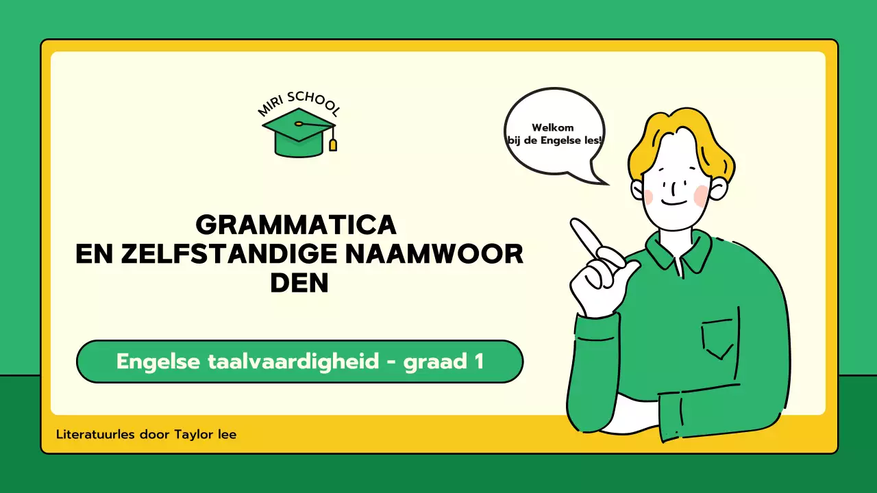 groene minimale grammatica