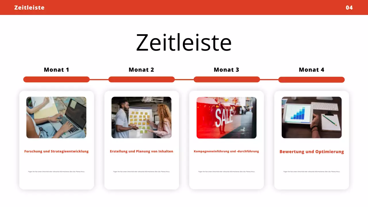 red modern marketing plan