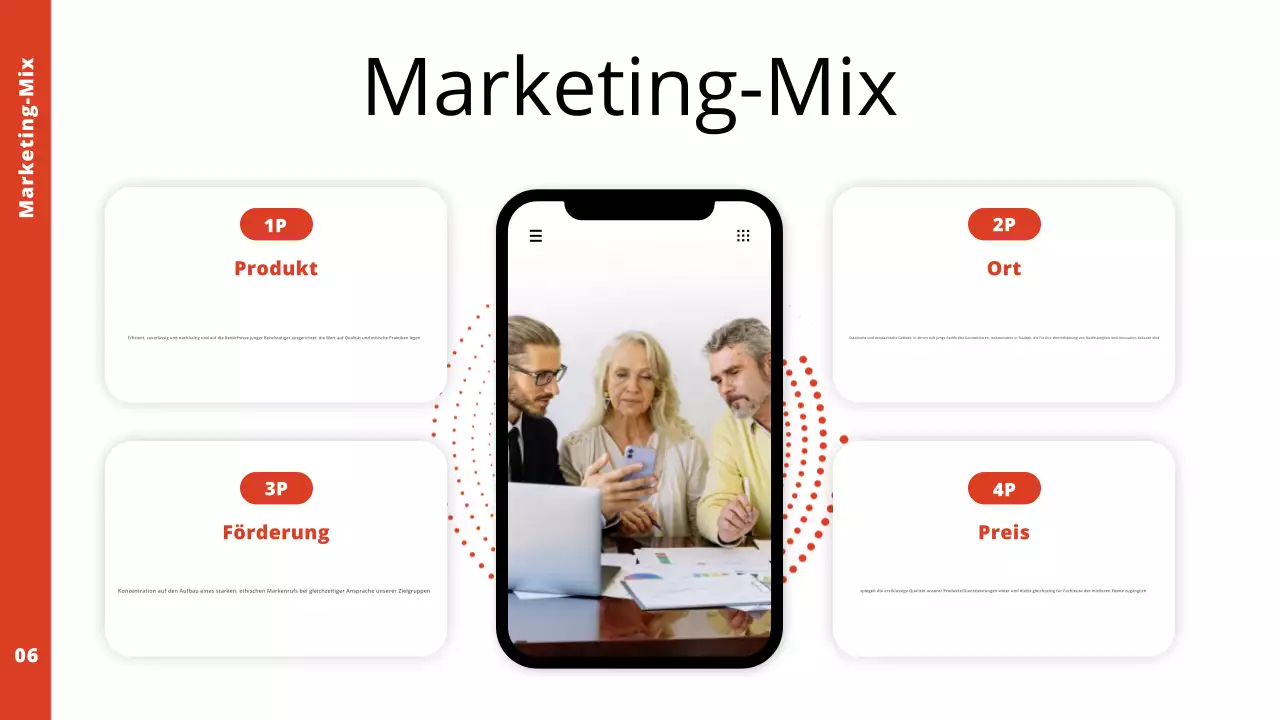 red modern marketing plan