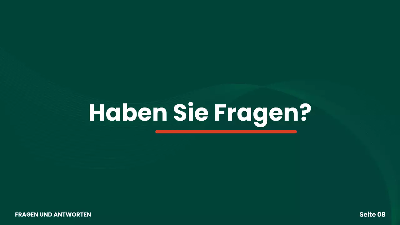 Präsentation des grünen modernen Gruppenprojekts