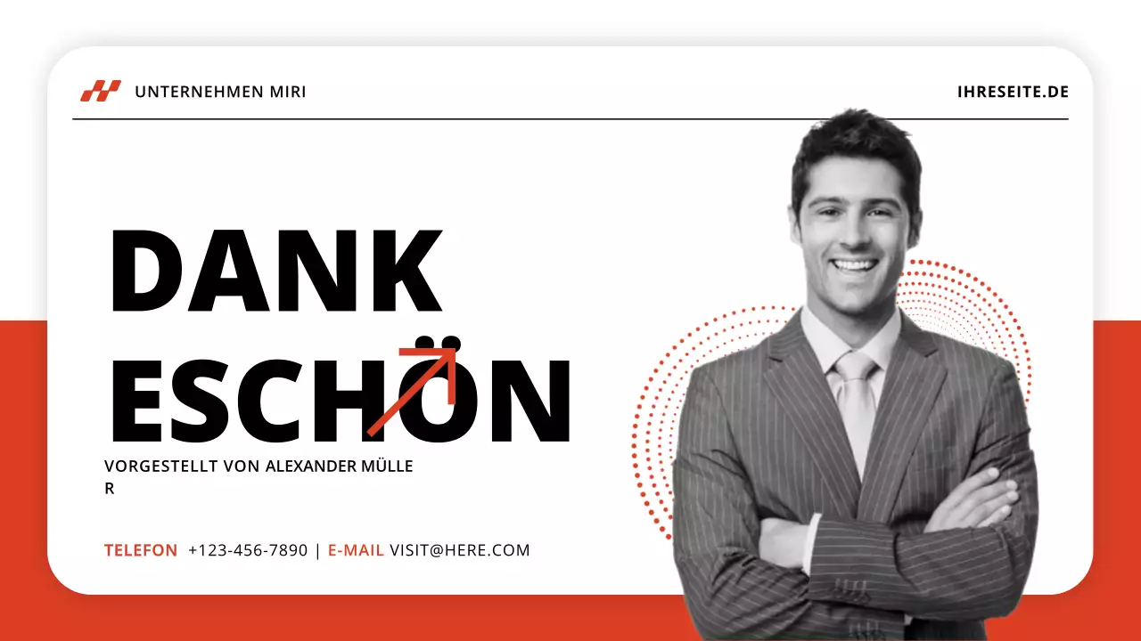 red modern marketing plan