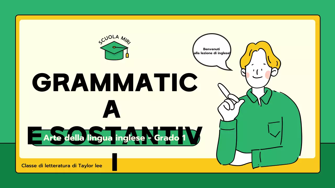 classe di grammatica verde minima