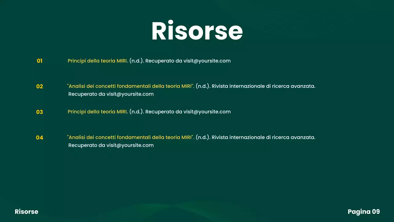 presentazione del progetto di gruppo green modern