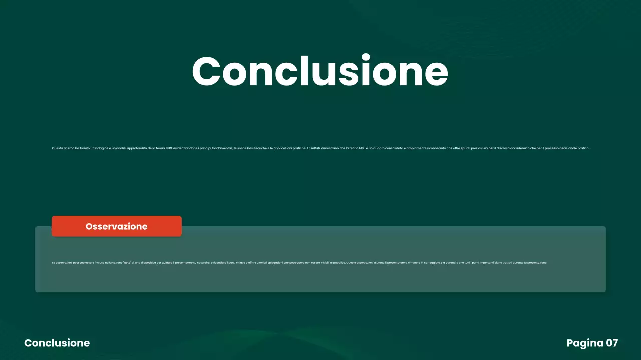 presentazione del progetto di gruppo green modern