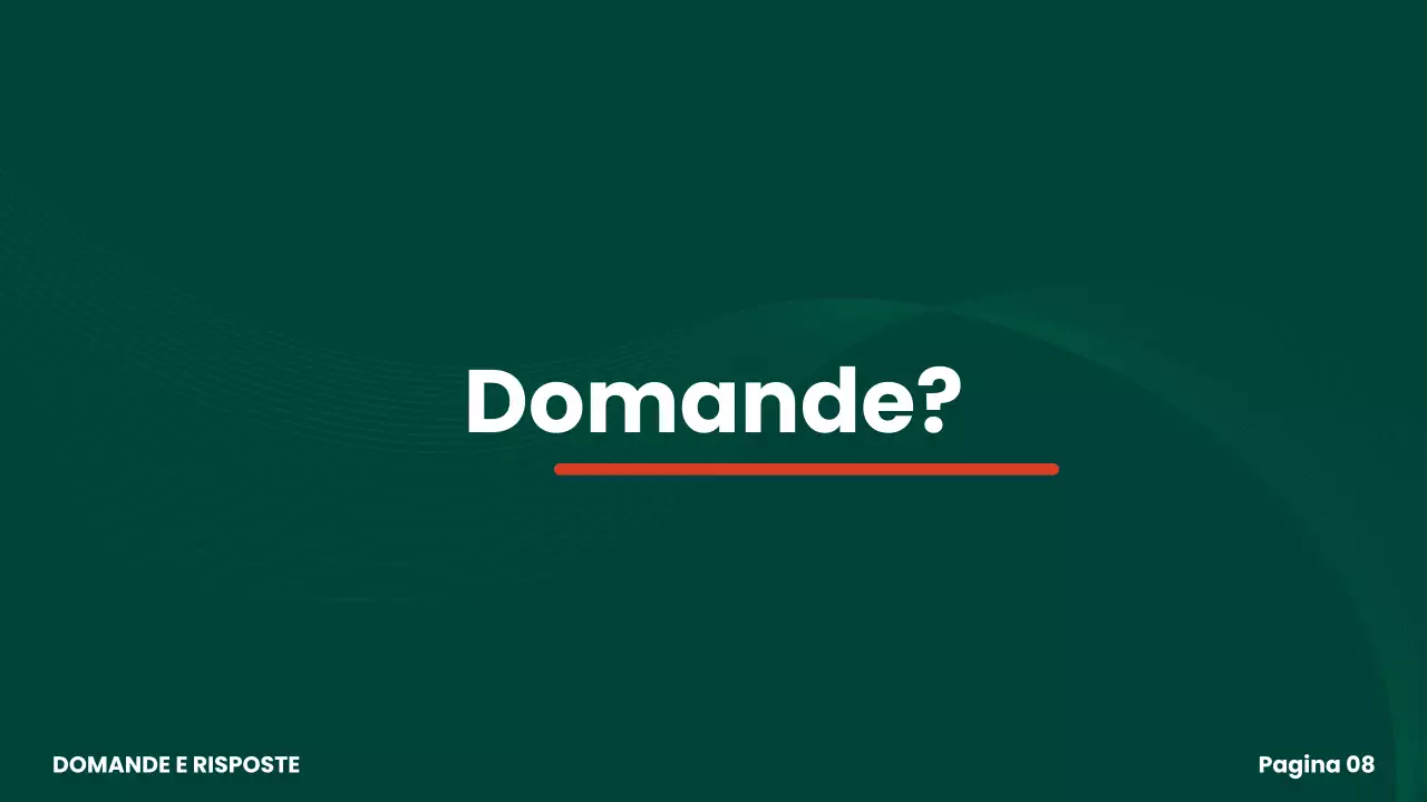 presentazione del progetto di gruppo green modern