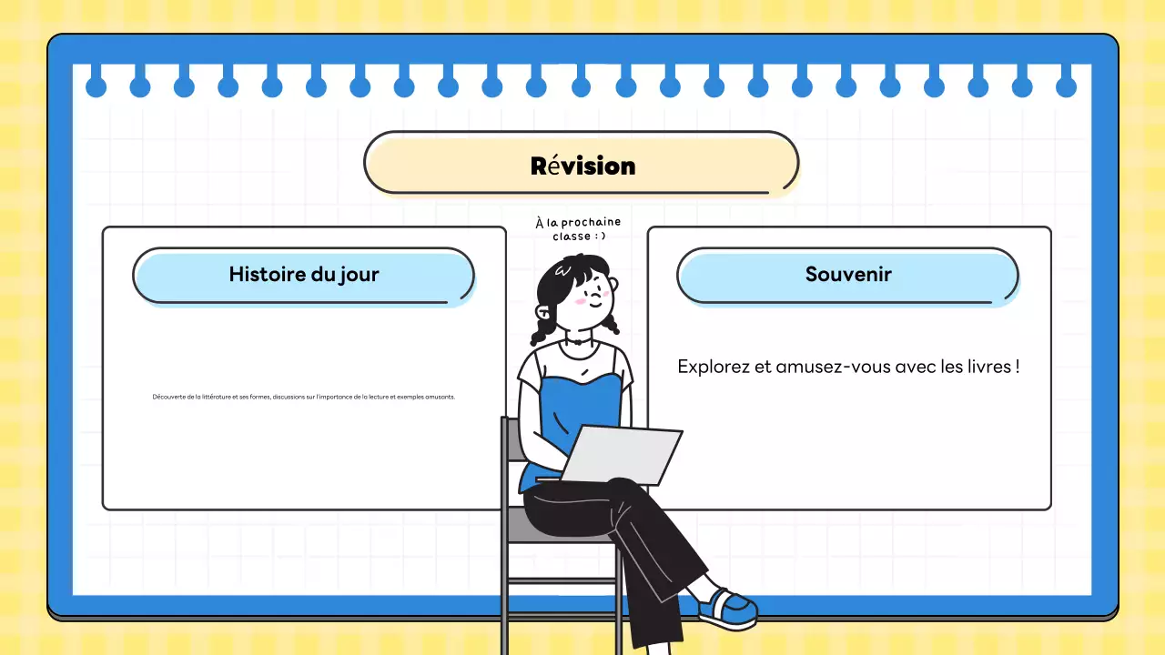 Classe de littérature minimale jaune