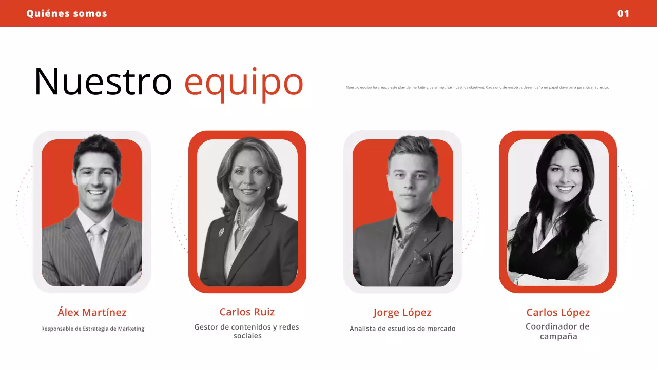 plan de marketing red modern