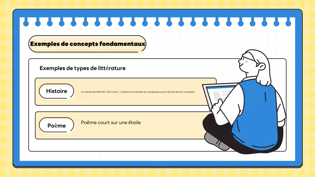 Classe de littérature minimale jaune