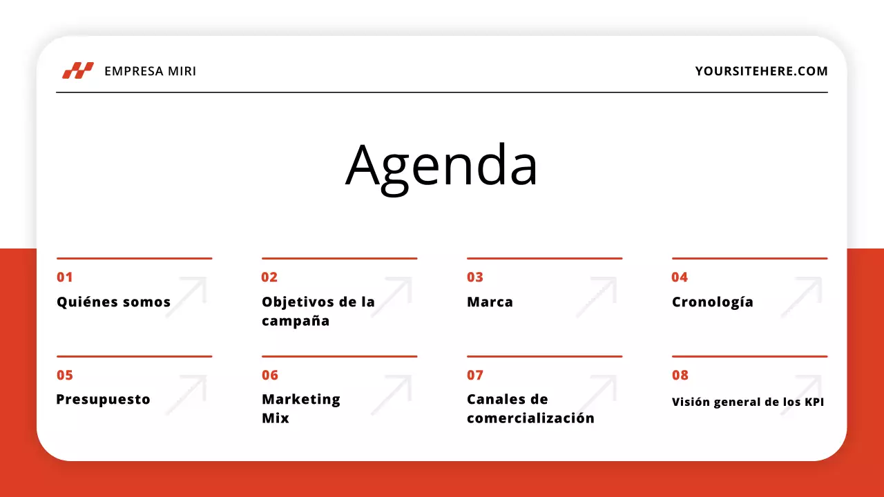 plan de marketing red modern