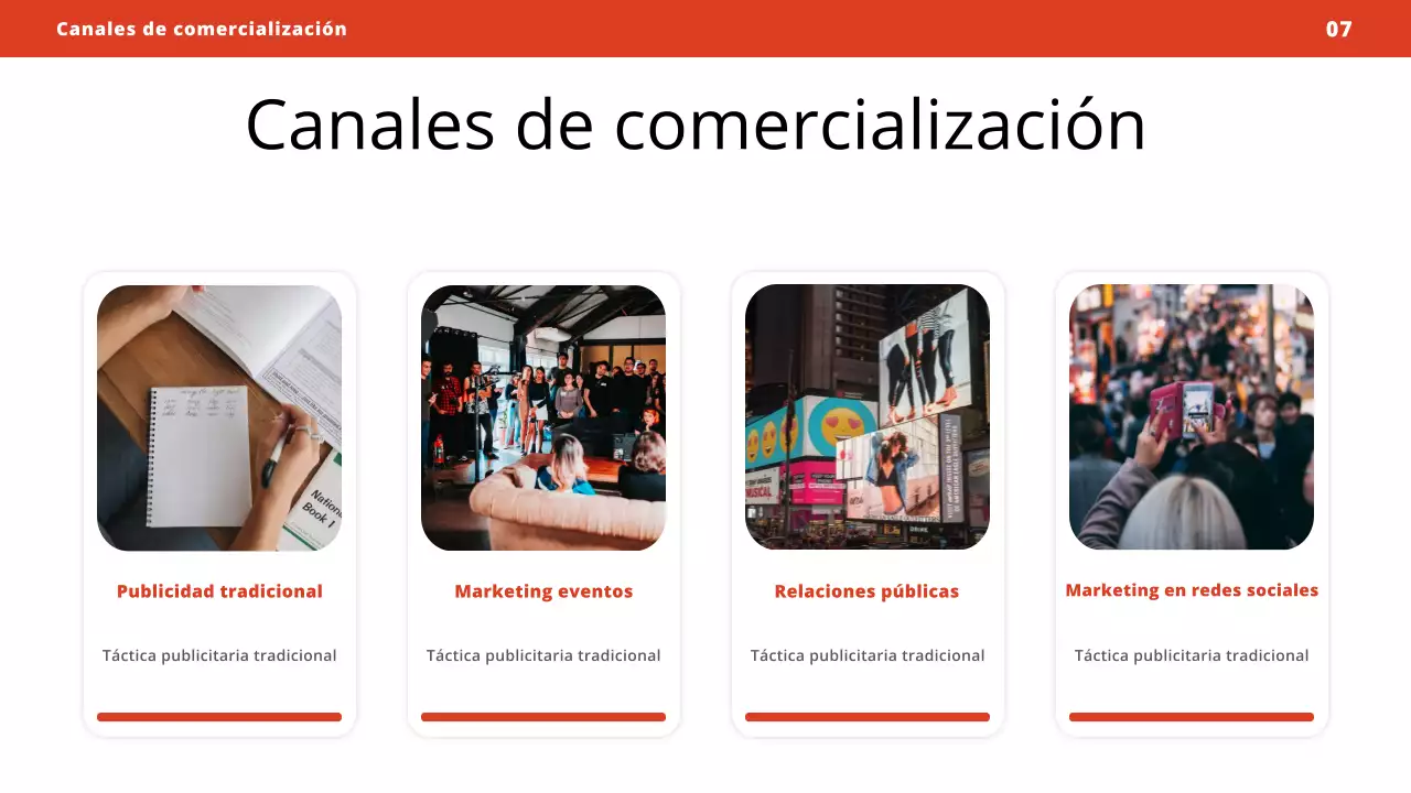 plan de marketing red modern