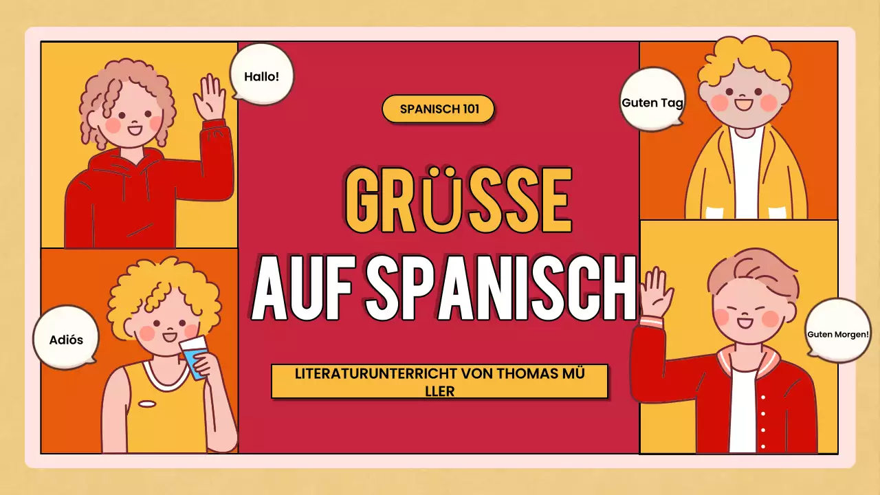 roter Retro-Sprachkurs