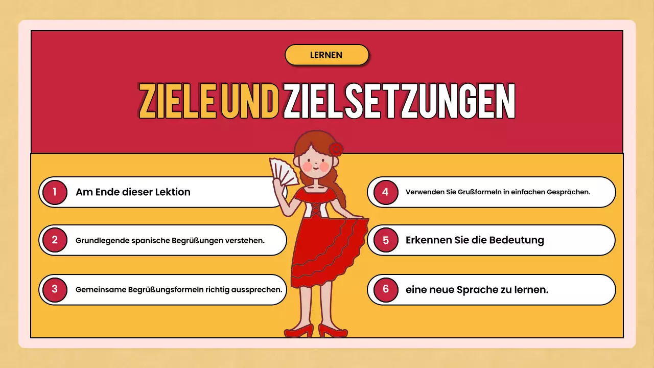 roter Retro-Sprachkurs