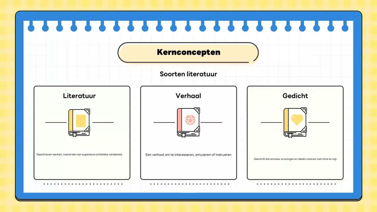 gele minimale literatuurles