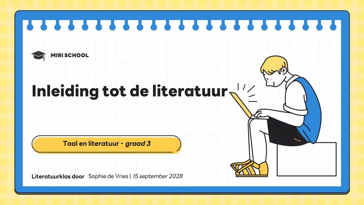 gele minimale literatuurles