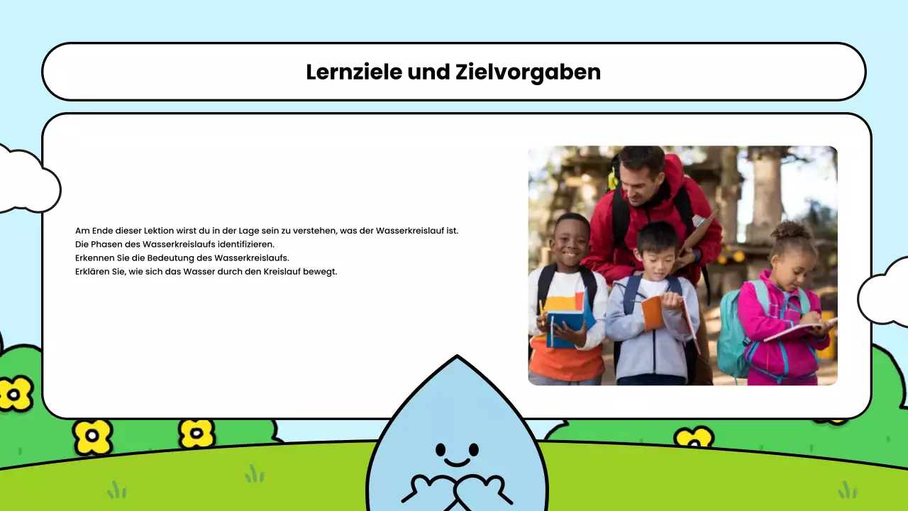 blue simple science class