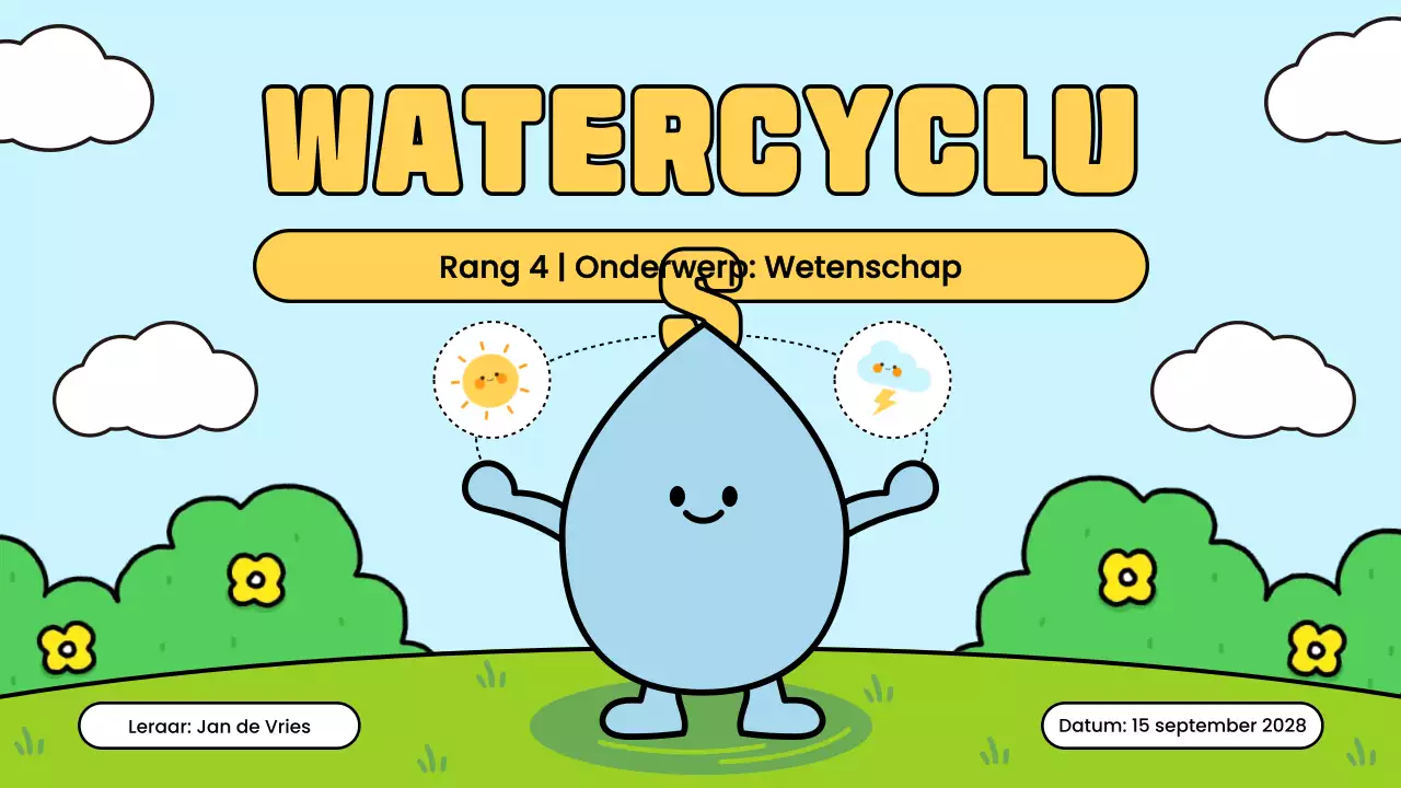 blauwe eenvoudige wetenschapsklas