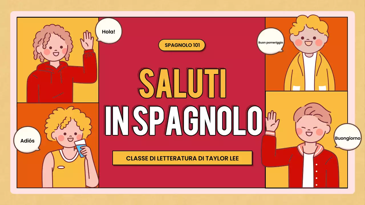 corso di lingua retrò rosso