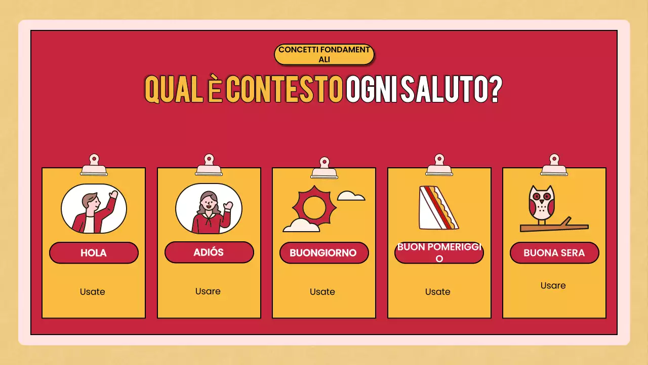 corso di lingua retrò rosso