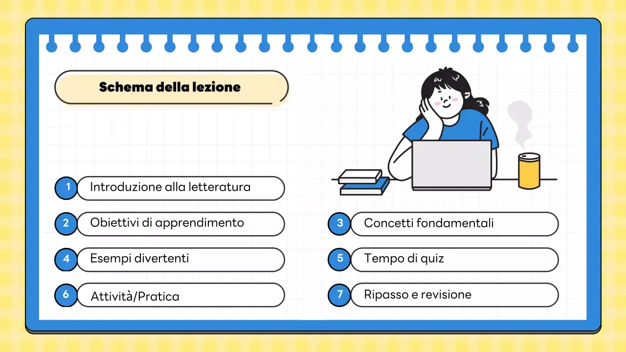 classe di letteratura gialla minima