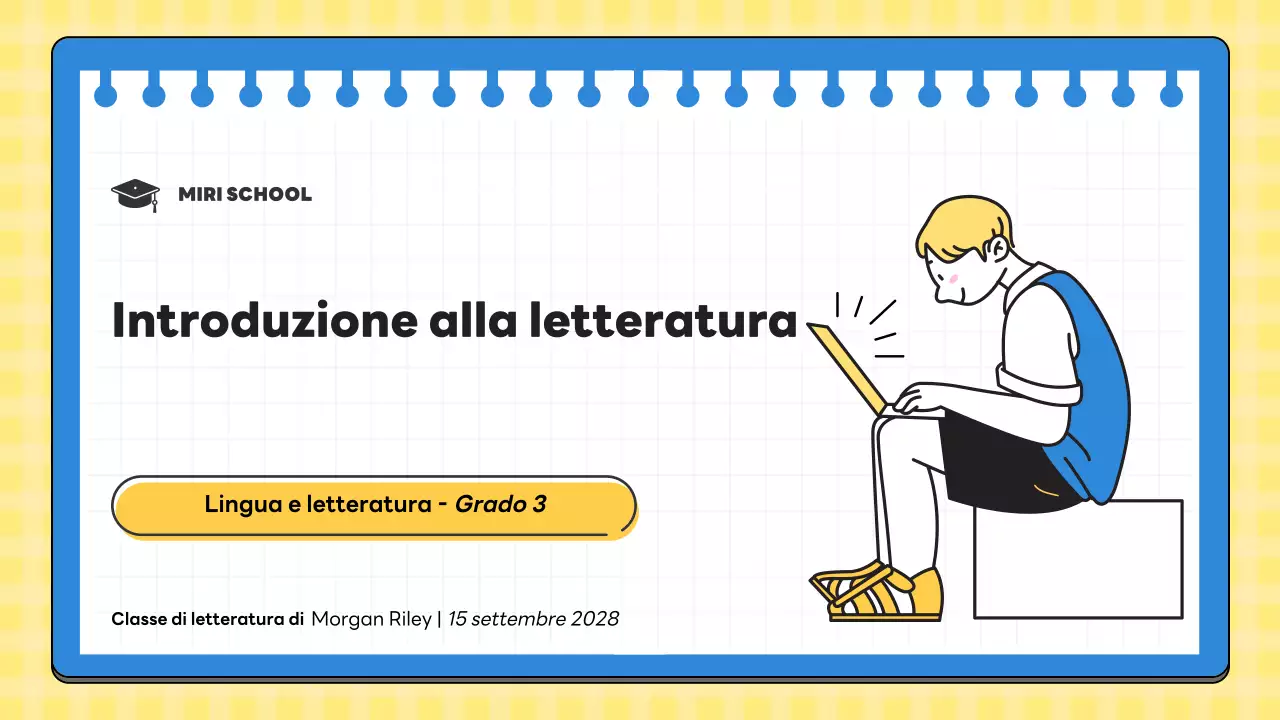 classe di letteratura gialla minima