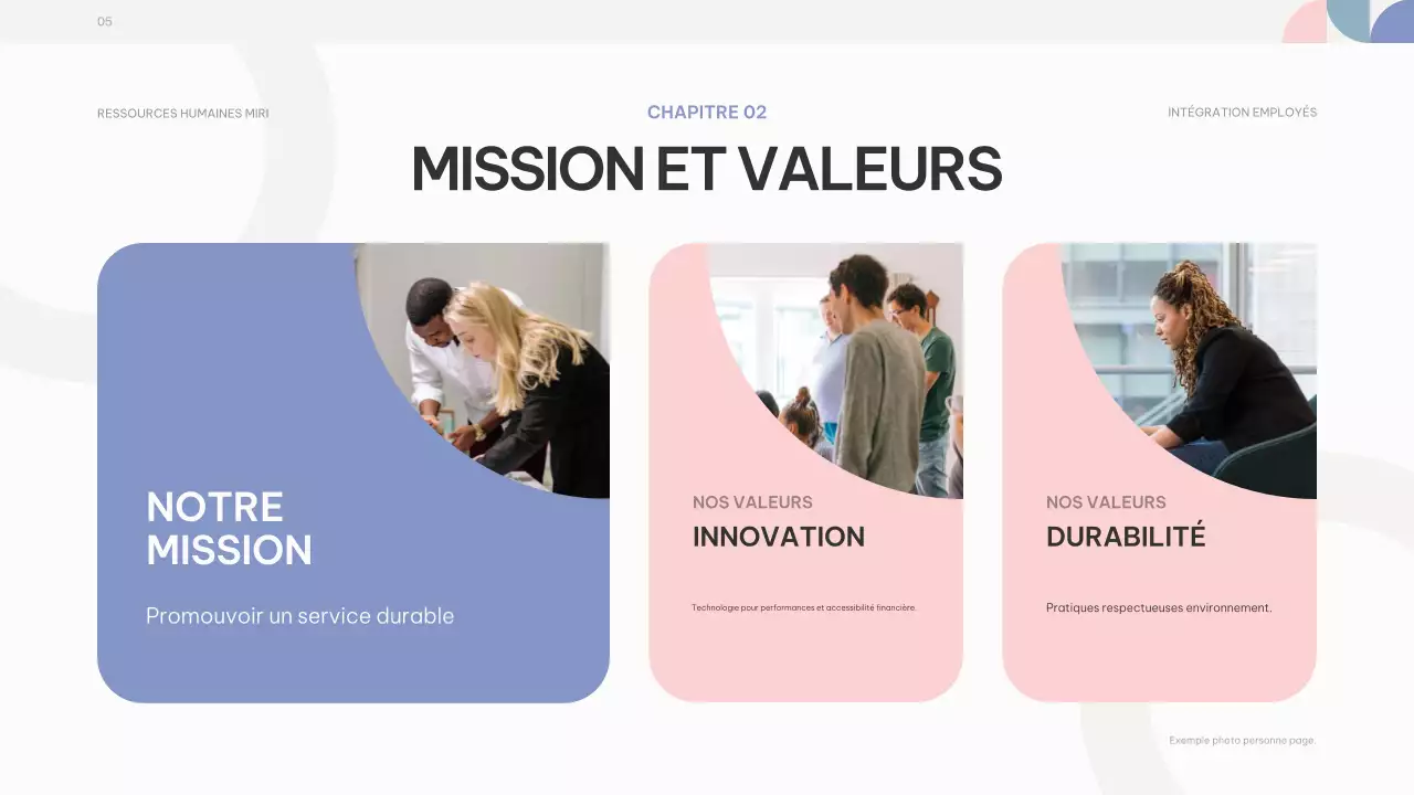 pink purple abstract employee onboarding guide