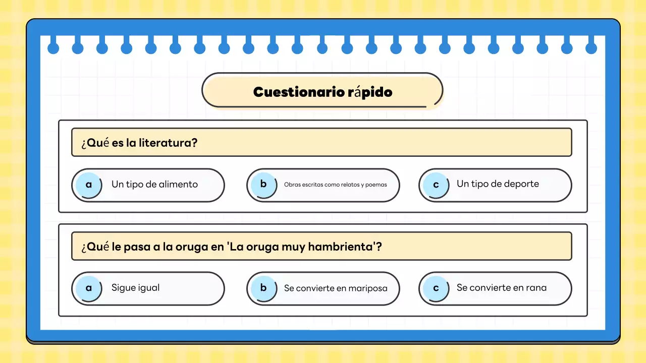 clase de literatura mínima amarilla