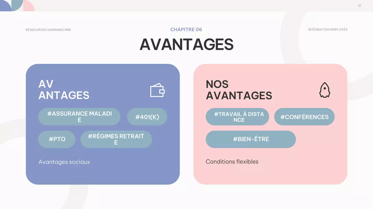 pink purple abstract employee onboarding guide