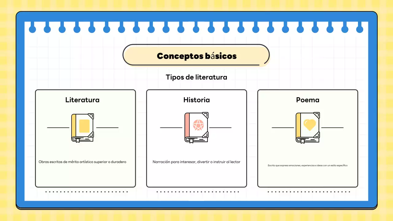 clase de literatura mínima amarilla