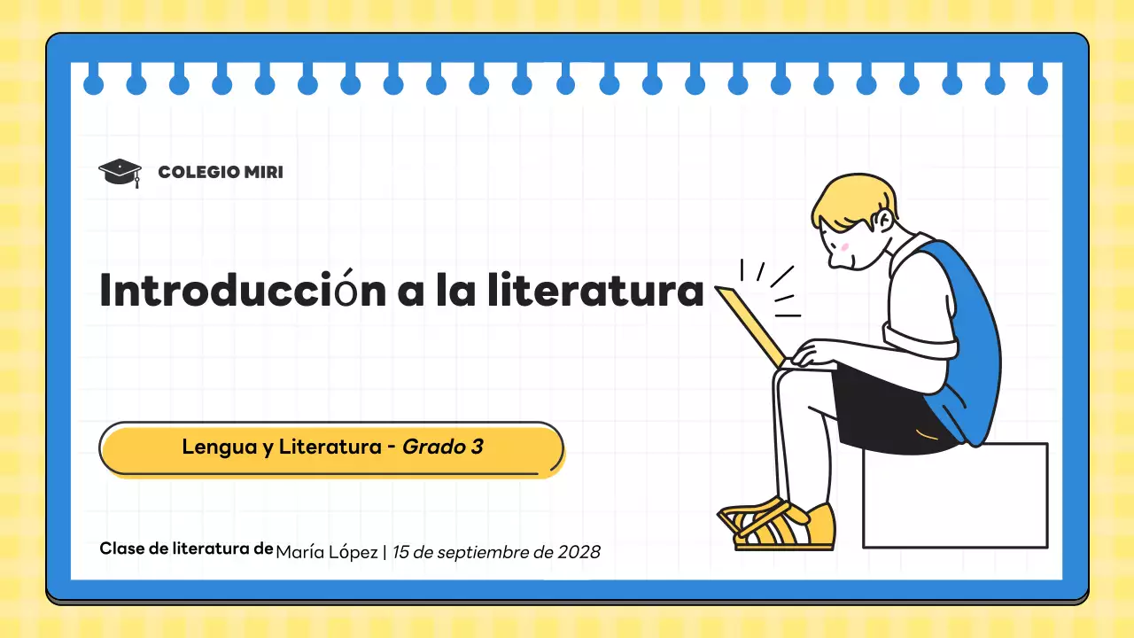 clase de literatura mínima amarilla