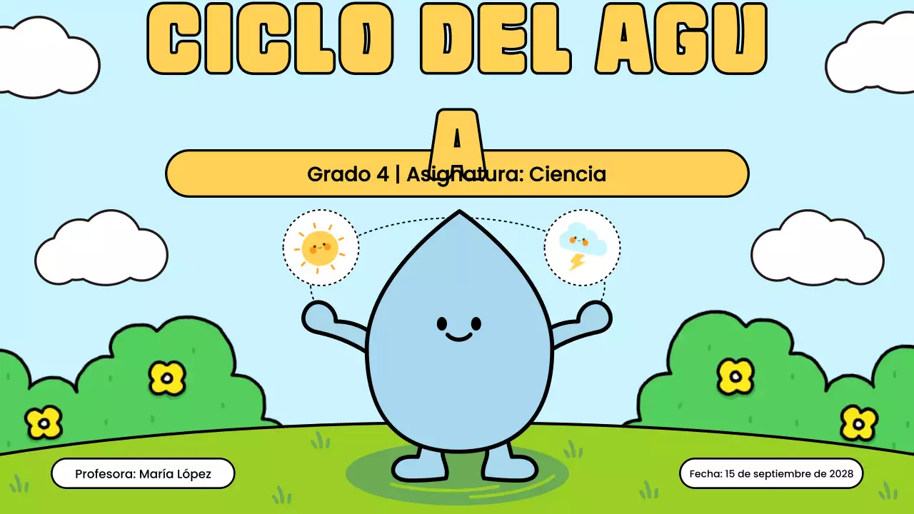 blue simple science class