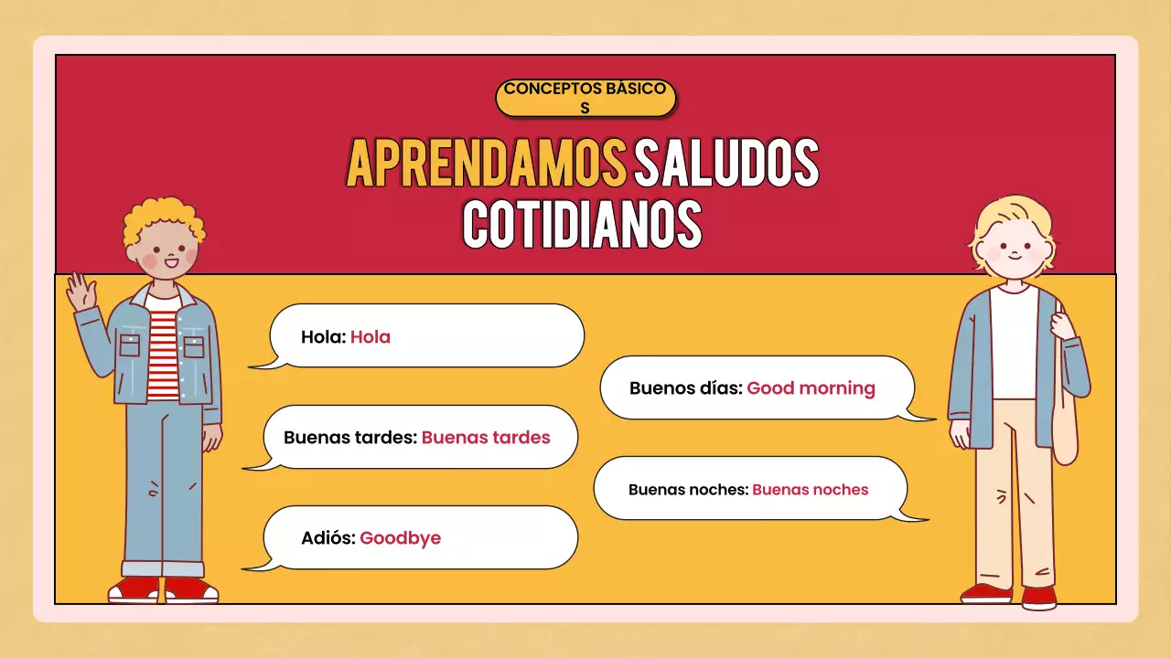 curso de lengua retro roja