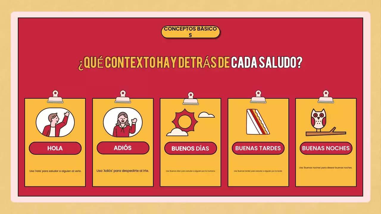 curso de lengua retro roja