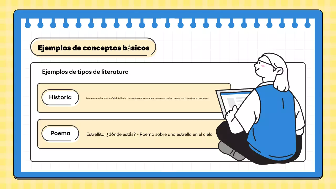 clase de literatura mínima amarilla