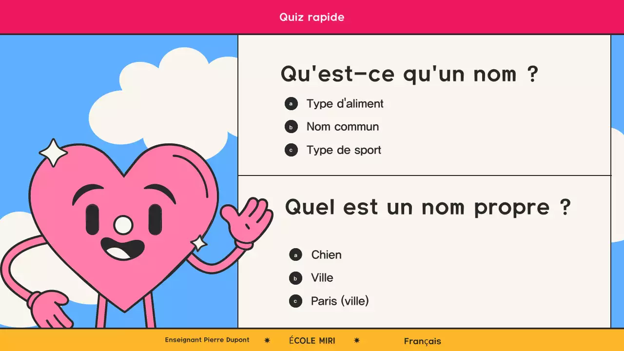 Classe de grammaire rétro rose