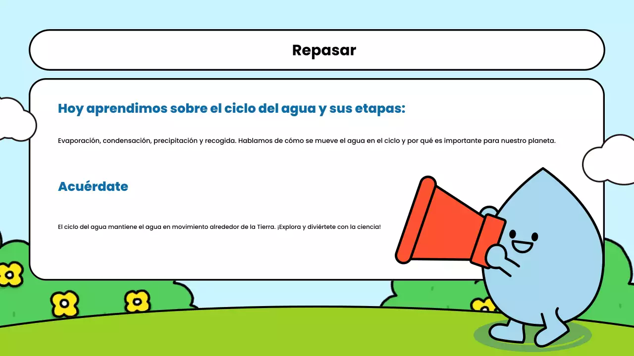 blue simple science class