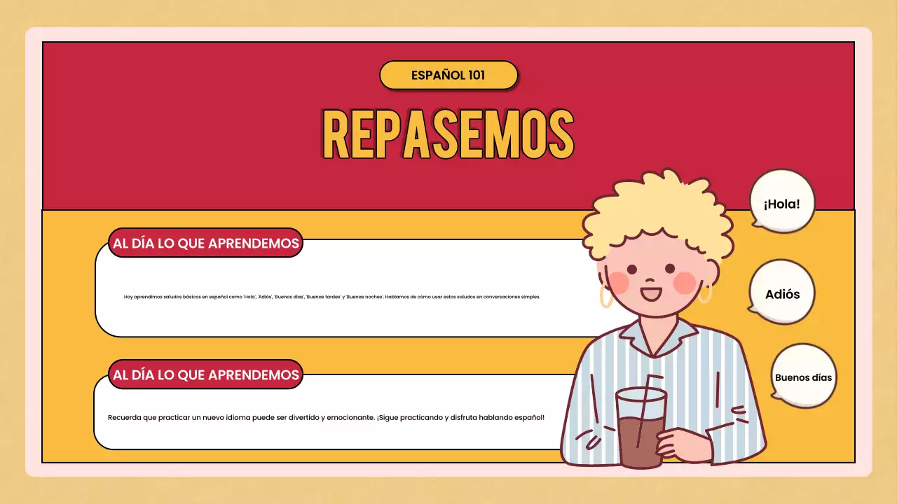 curso de lengua retro roja