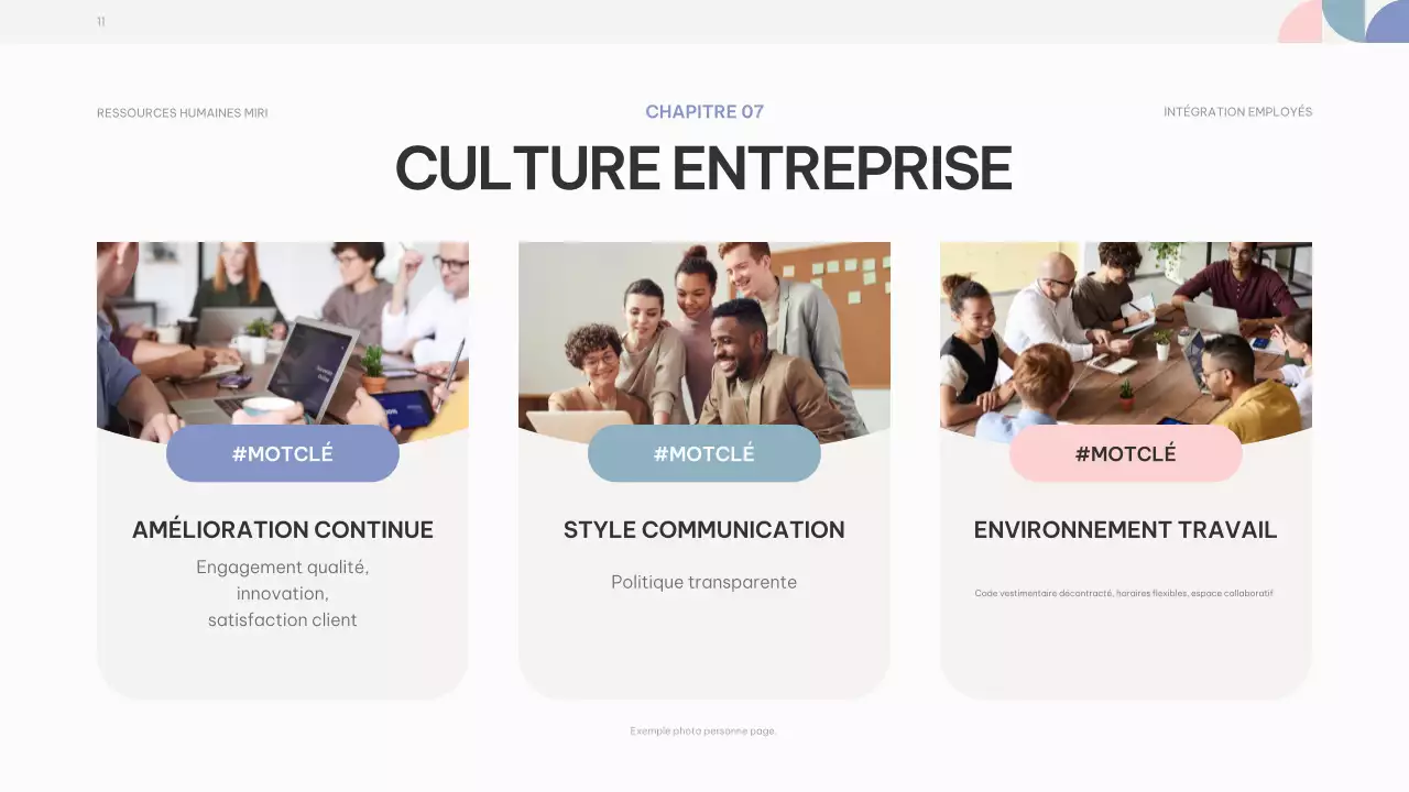 pink purple abstract employee onboarding guide