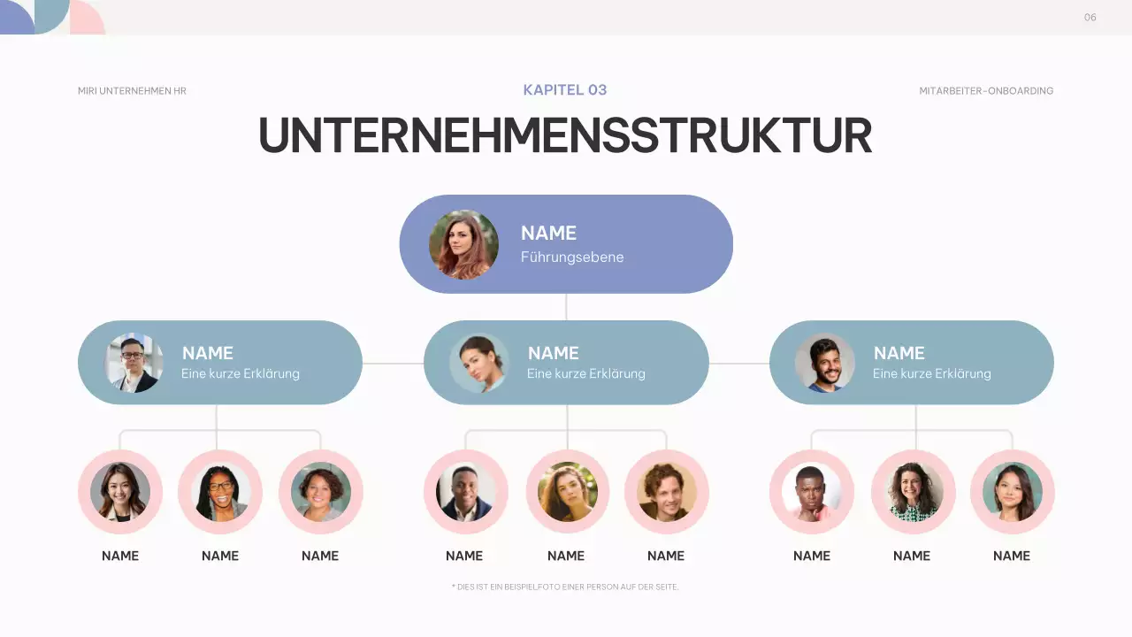 rosa lila abstrakt Leitfaden für das Onboarding von Mitarbeitern