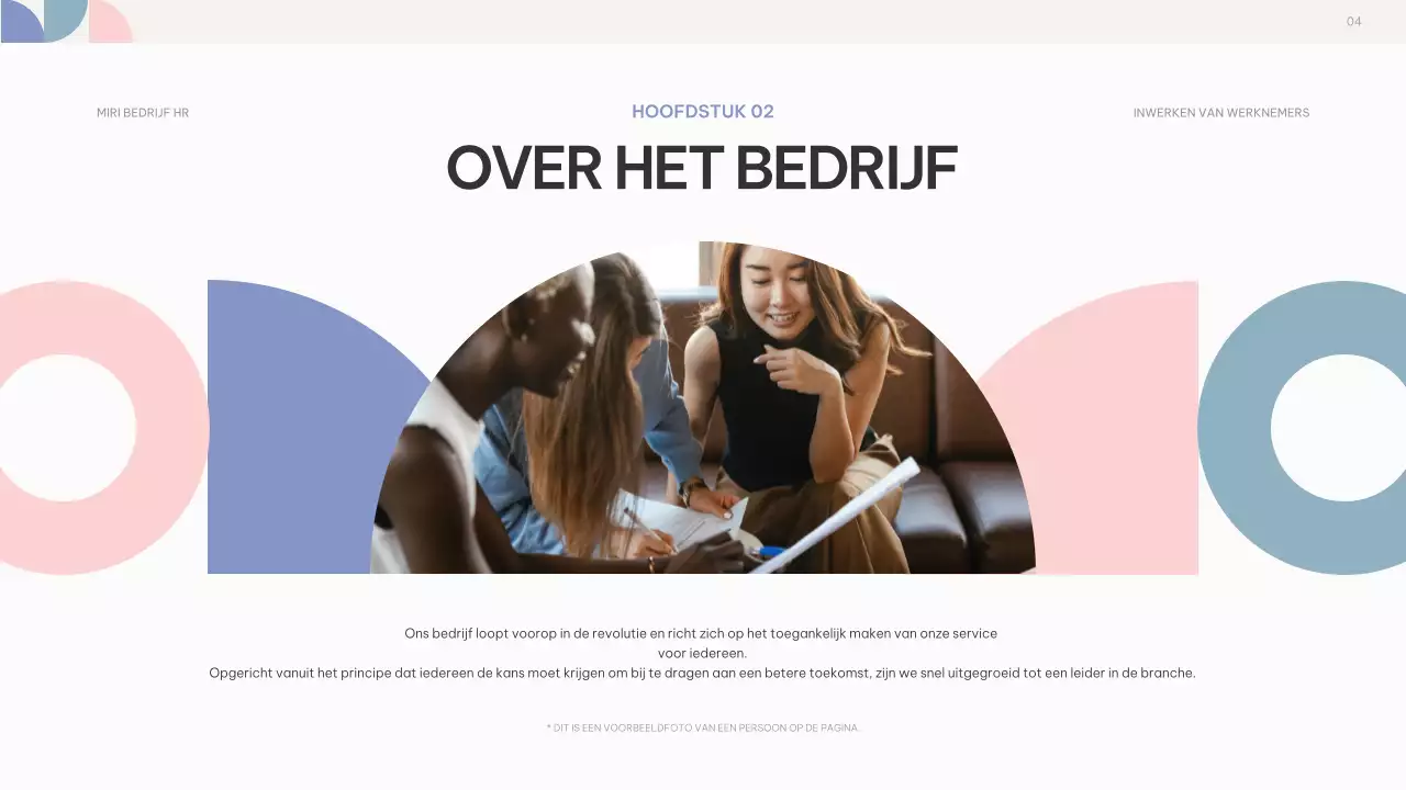 roze paars abstract onboarding gids voor werknemers