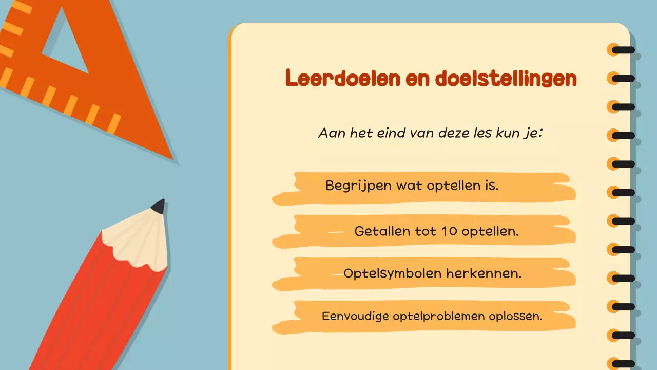 Oranje illustratie rekenmachine wiskunde gids
