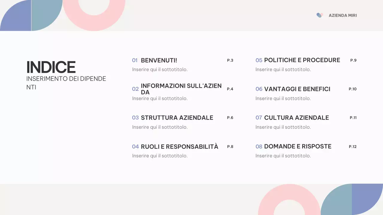 rosa viola astratto guida all'inserimento dei dipendenti