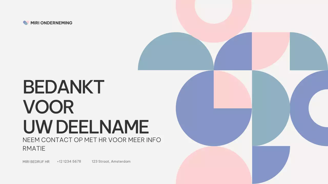 roze paars abstract onboarding gids voor werknemers