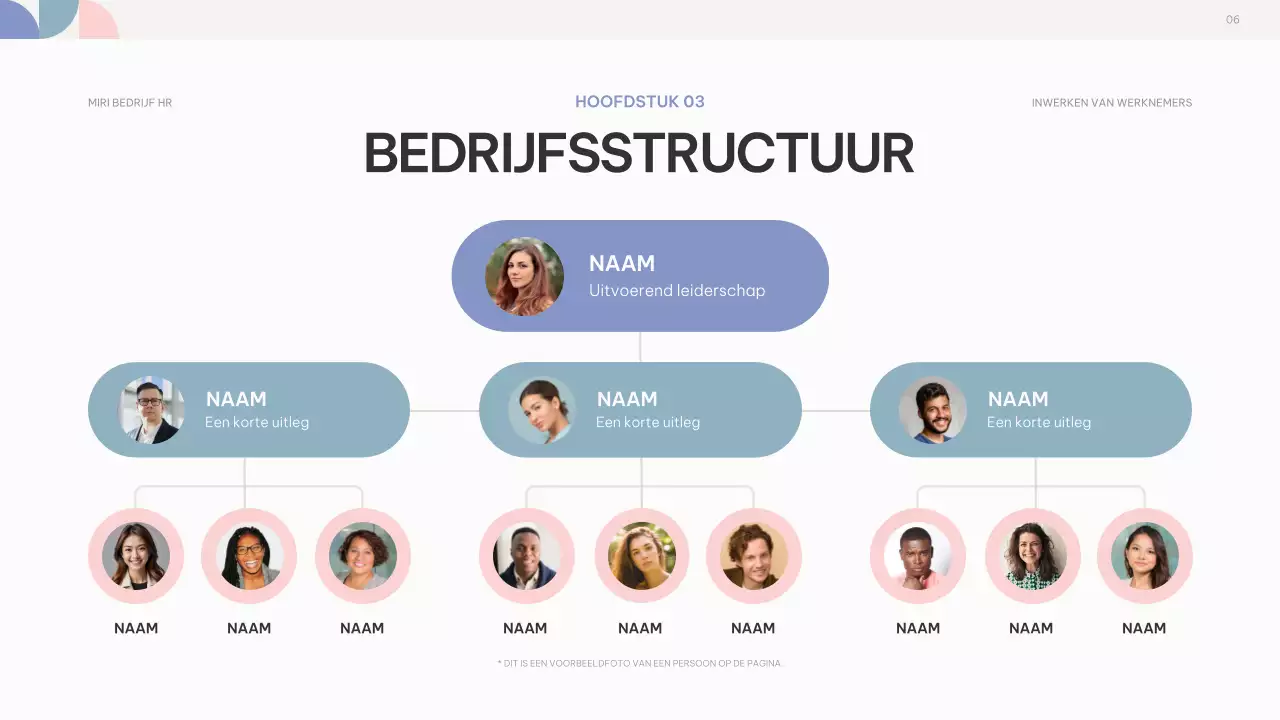 roze paars abstract onboarding gids voor werknemers