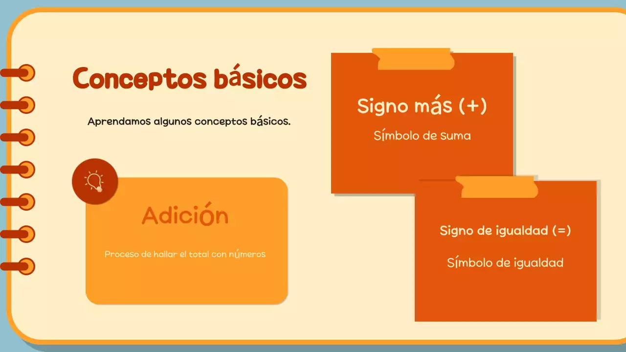 Naranja ilustración calculadora guía matemática